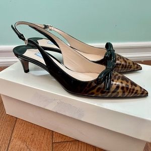 Prada 1I986F Slingback Pumps UNWORN